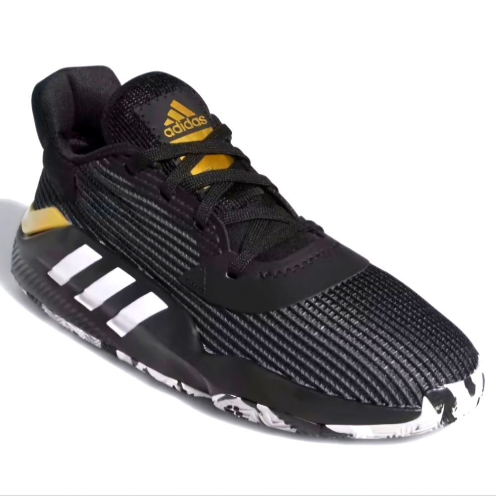 Adidas 2019 Pro Bounce Black Gold Metallic Sneakers